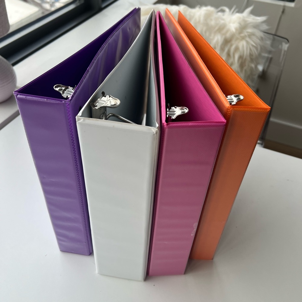 binders set of 4